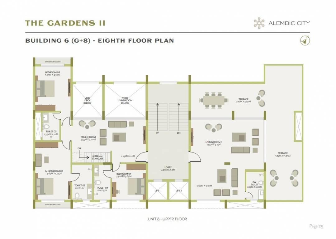  the gardens ii Building 6 Cluster Plan 8th Floor