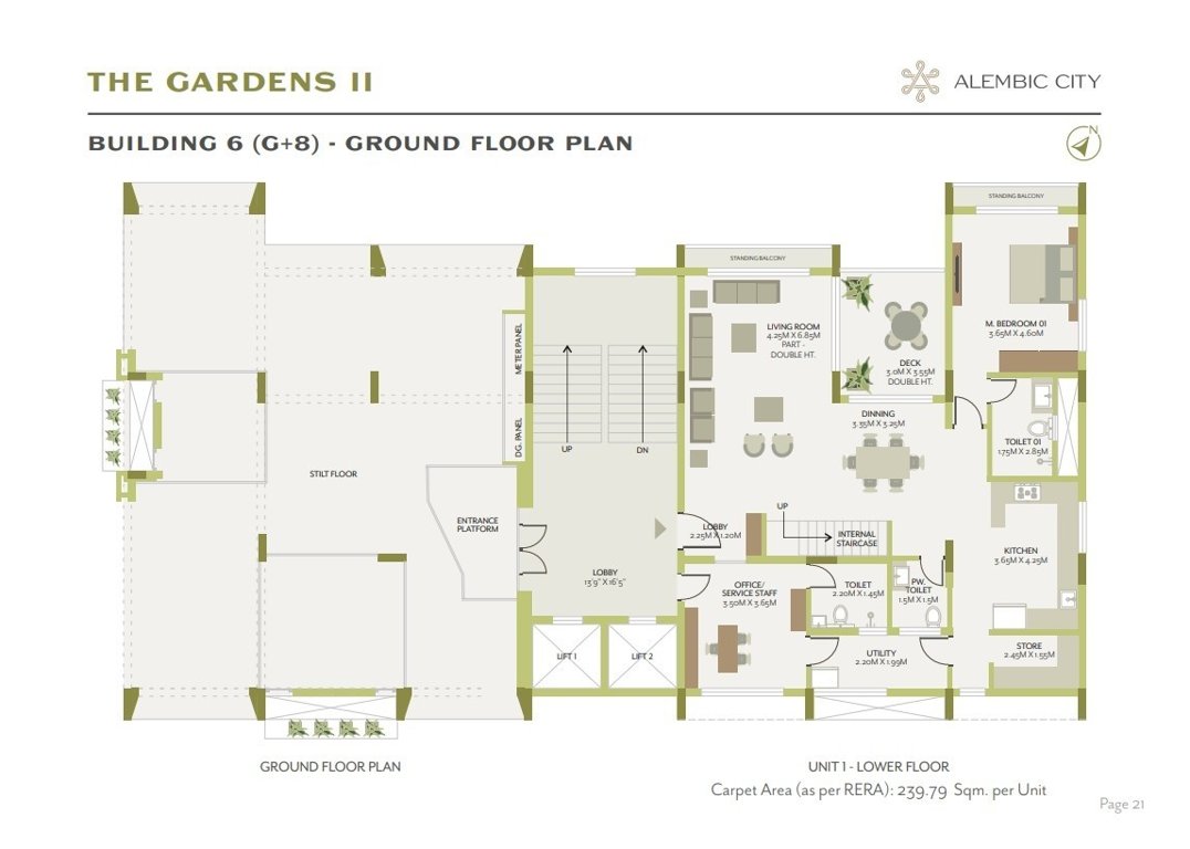  the gardens ii Building 6 Cluster Plan Ground Floor