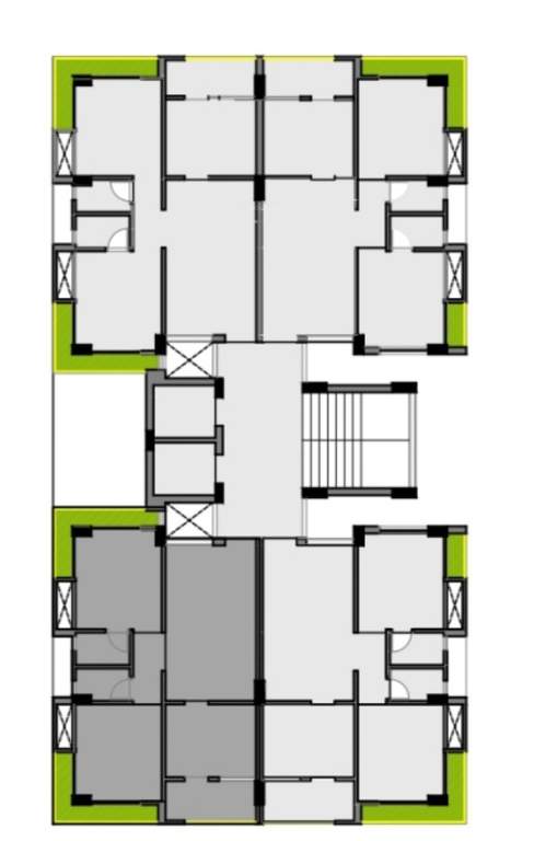  shree residency Tower A Cluster Plan