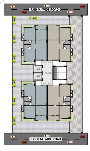 shree-residency Tower A Cluster Plan
