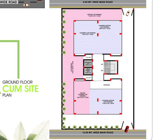  shree-residency Tower A Cluster Plan for ground Floor