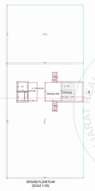  the sky Block   A Cluster Plan for ground Floor