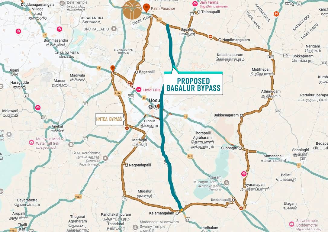  palm paradise Location Plan