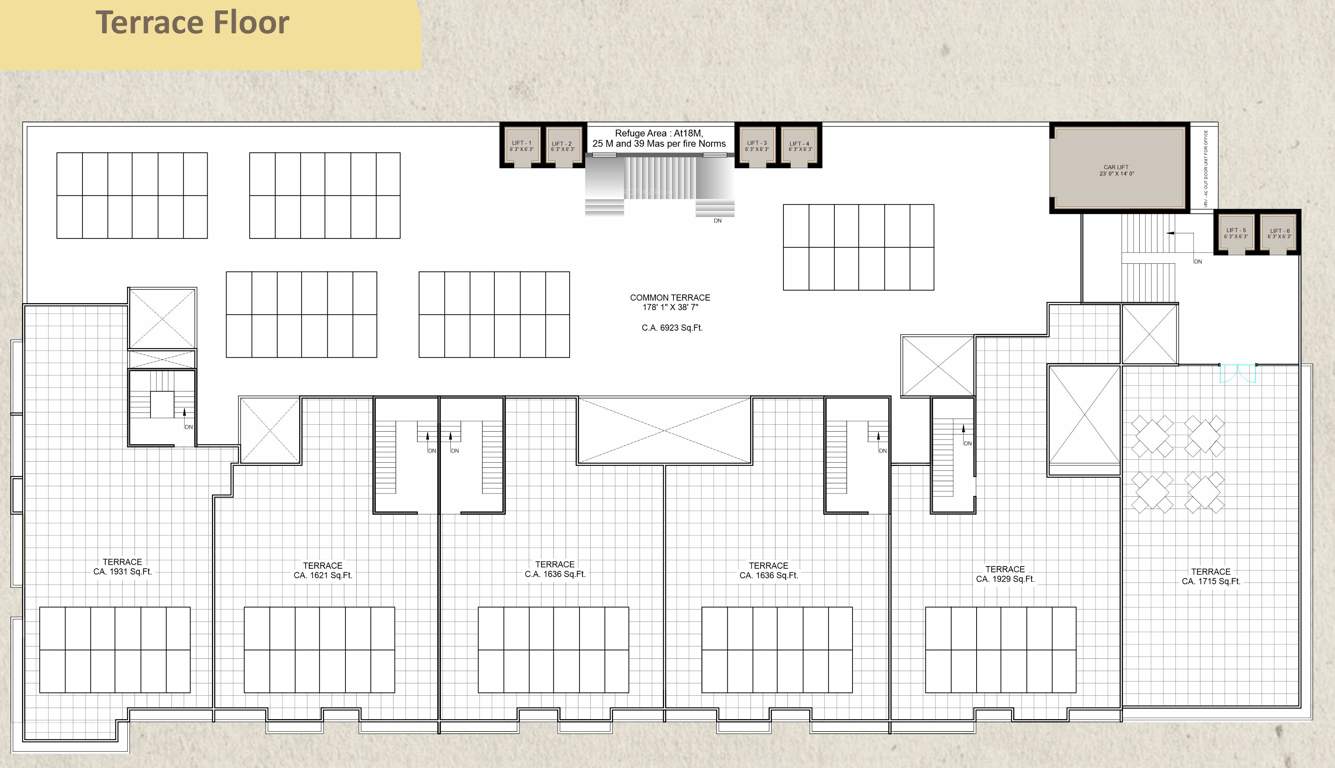  victoria bliss Victoria Bliss Cluster Plan for terrace Floor