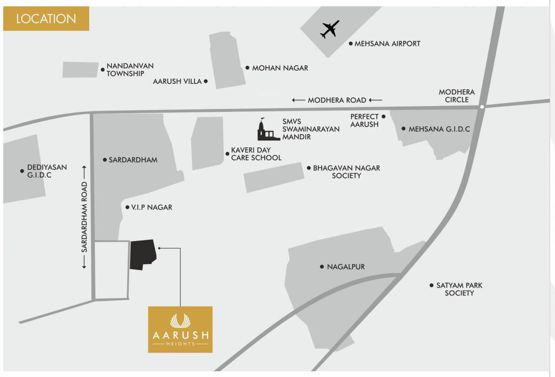  aarush heights phase 2 Location Plan