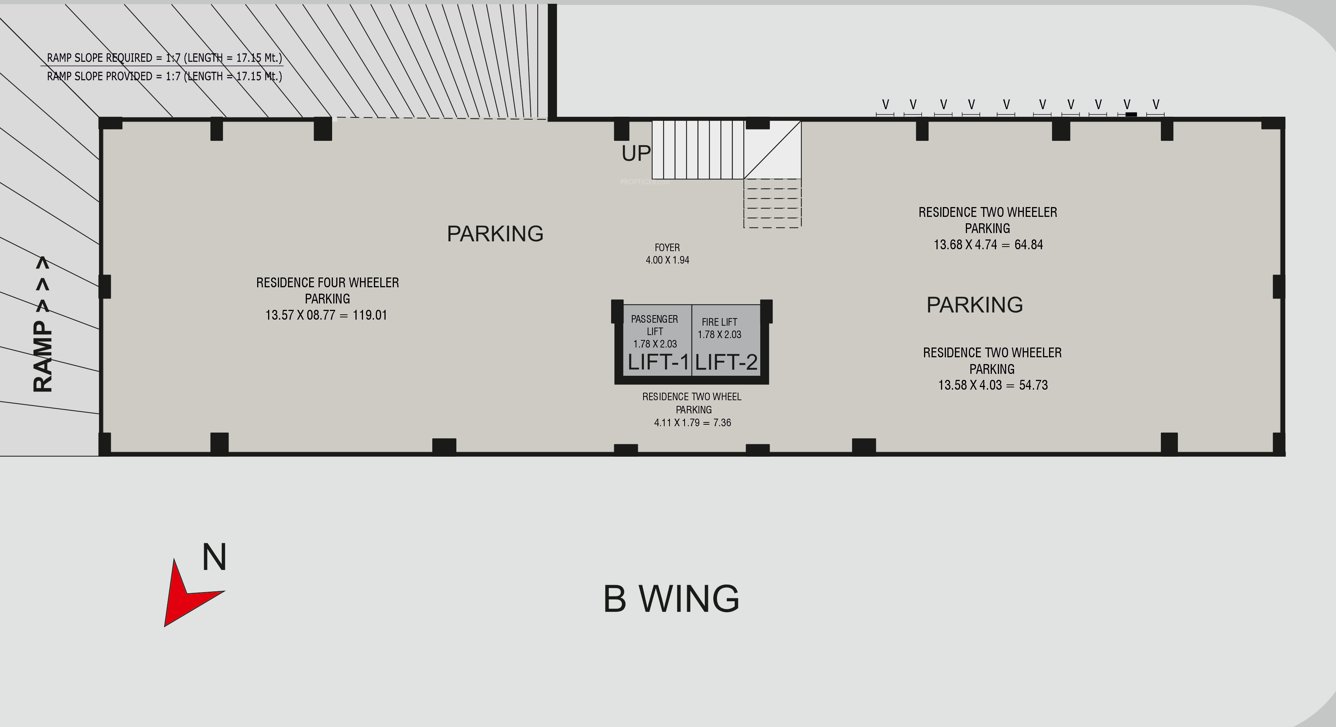  luxuria platinum Block B Cluster Plan for Basement Plan