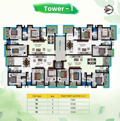  galaxia Galaxia Tower 1 Cluster Plan from 1st to 4th Floor