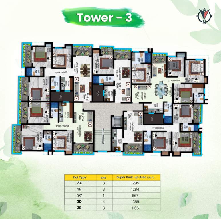  galaxia Galaxia Tower 3 Cluster Plan from 1st to 5th Floor