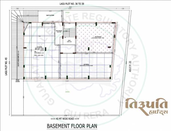  tirupati-height Block A Cluster Plan Basement