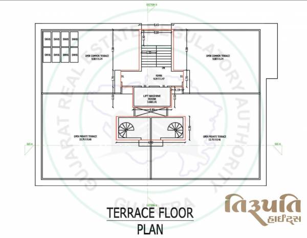  tirupati-height Block A Cluster Plan Terrace