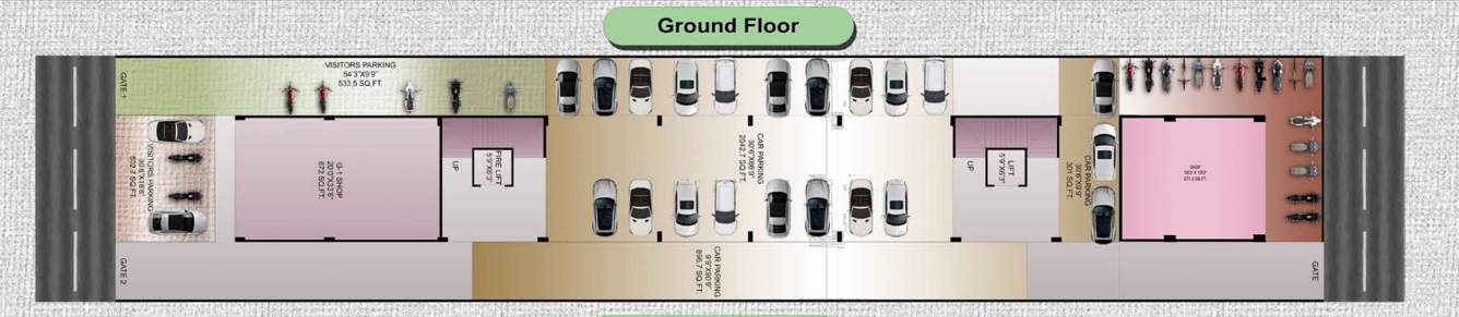  humaira heights Block A Cluster Plan Ground Floor