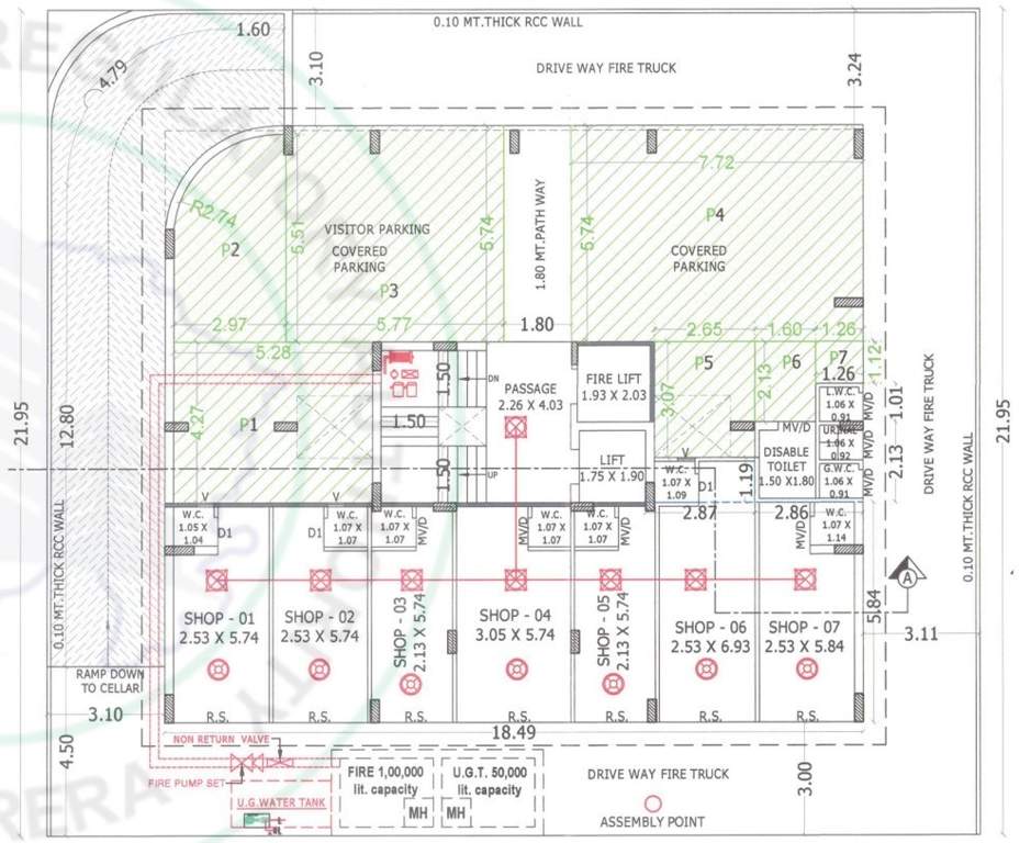 dwarika elite Block A Cluster Plan Ground Floor