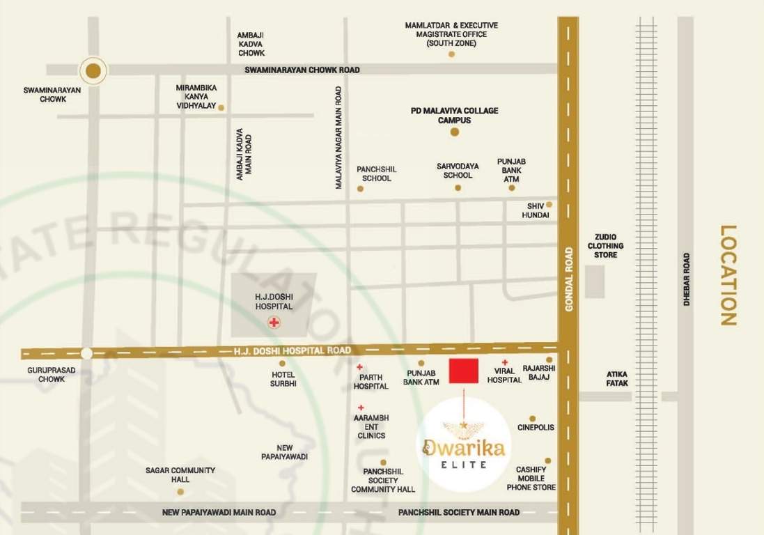  dwarika elite Location Plan