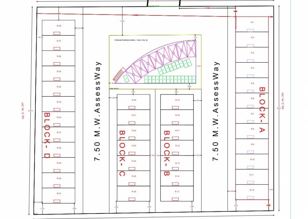  vrundawan residency Layout Plan