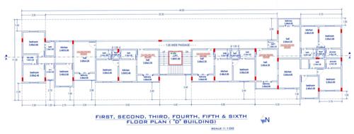  attari-residency-wing-d Attari Residency Wing D Cluster Plan from 1st to 6th Floor