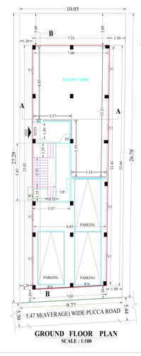  jamuna-apartment Jamuna Apartment Cluster Plan for ground Floor