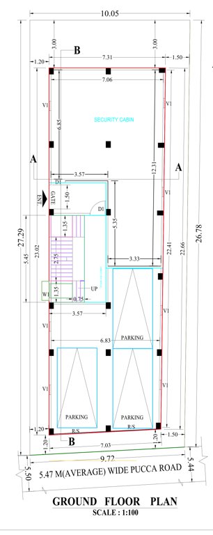  jamuna apartment Jamuna Apartment Cluster Plan for ground Floor