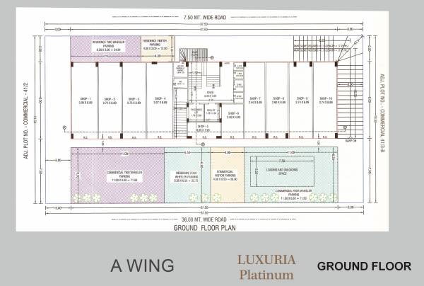  luxuria-platinum-block-a Block A Cluster Plan for ground Floor