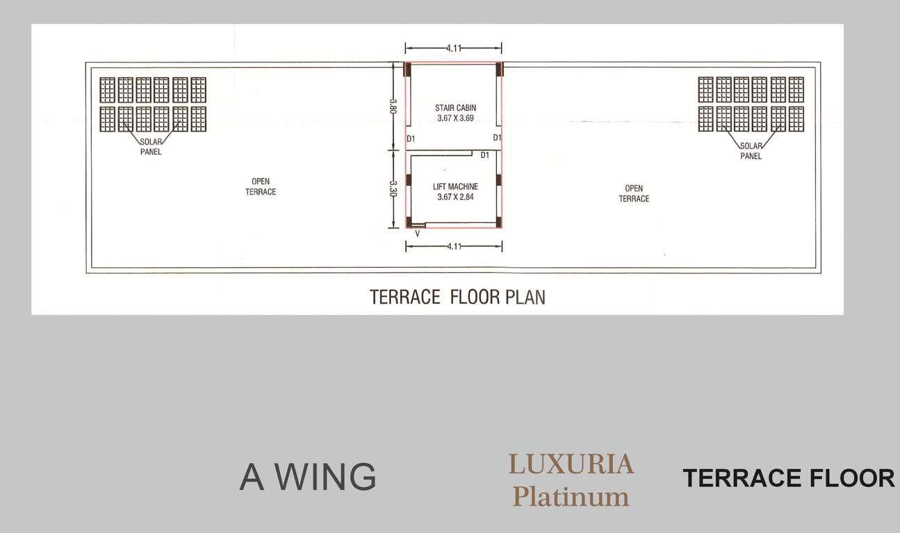  luxuria platinum block a Block A Cluster Plan for Terrace Floor