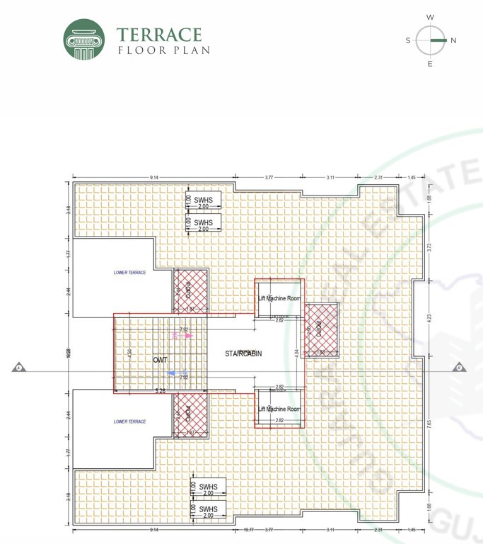  luxuria A Cluster Plan for terrace Floor