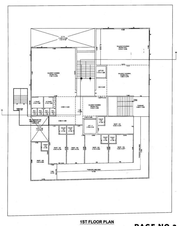  vandemataram prime Block A Cluster Plan for 1st Floor