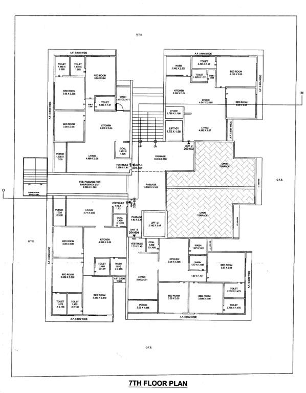  vandemataram prime Block A Cluster Plan for 7th Floor
