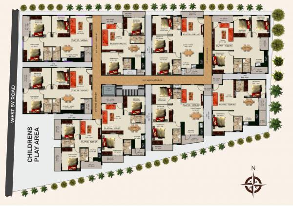  paradise Paradise Cluster Plan from 1st to 5th Floor