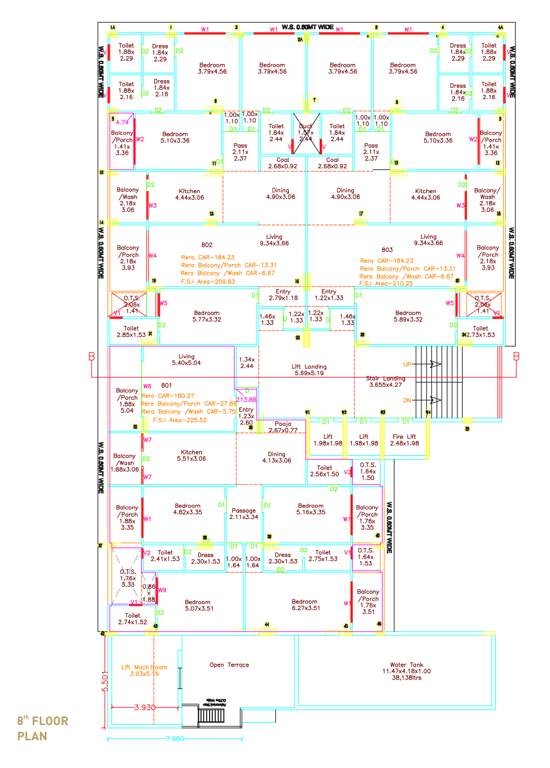  centroid luxuria Tower B Cluster Plan for 8th Floor