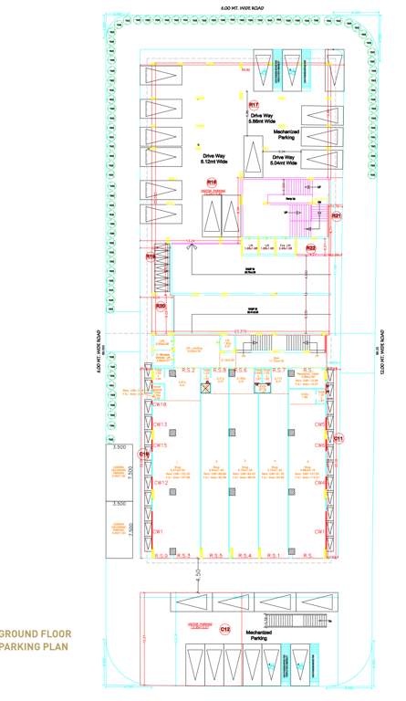  centroid luxuria Tower B Cluster Plan for ground Floor