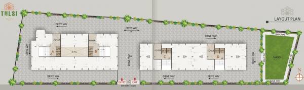  tulsi-patra Tower A Cluster Plan for ground Floor