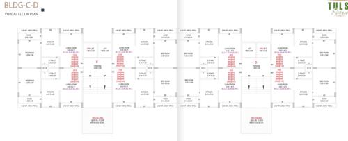  tulsi-patra Tower C D Cluster Plan from 1st to 11th Floor