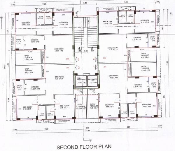 Tower A Cluster Plan for 2nd Floor vrusha-platinum Tower A Cluster Plan for 2nd Floor