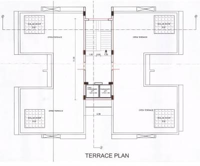  vrusha-platinum Tower A Cluster Plan for terrace Floor