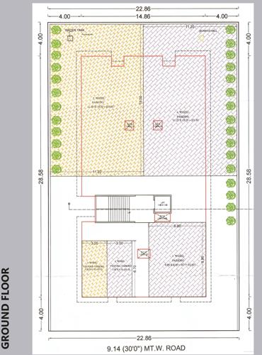  alaknanda-co-operative-housing-society Block - A Cluster Plan for ground Floor