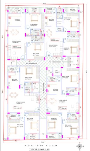  nivas Nivas Cluster Plan from 1st to 5th Floor