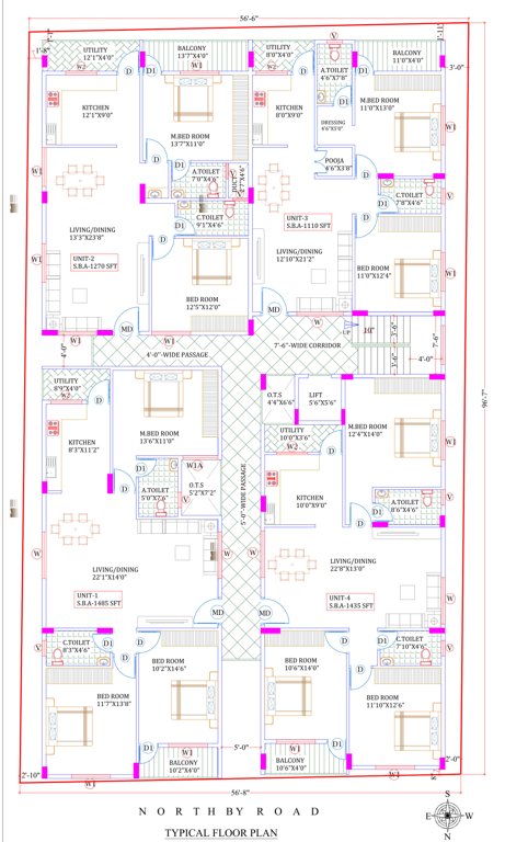  nivas Nivas Cluster Plan from 1st to 5th Floor