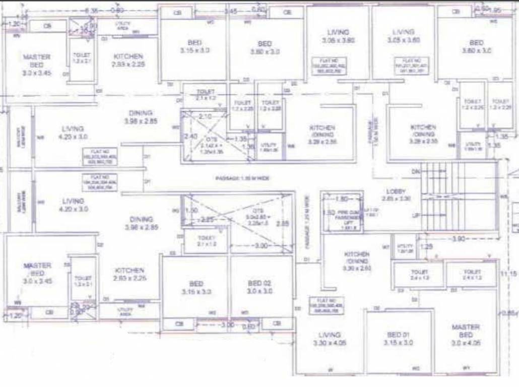  lotus arcade Cluster Plan from 1st to 7th Floor