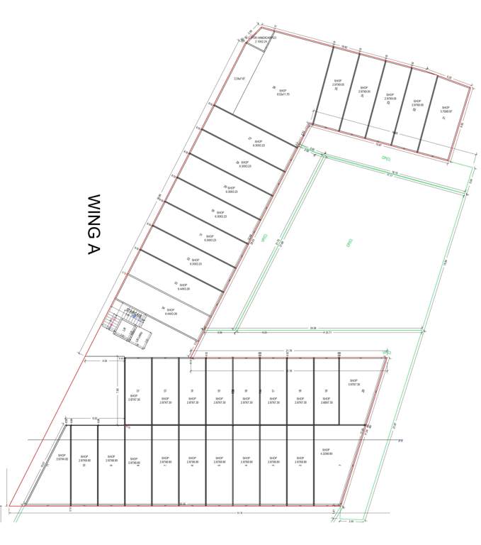  balaji trade center Wing A Cluster Plan for ground Floor
