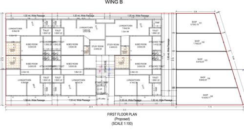 Wing B Cluster Plan for 1st Floor balaji-trade-center Wing B Cluster Plan for 1st Floor