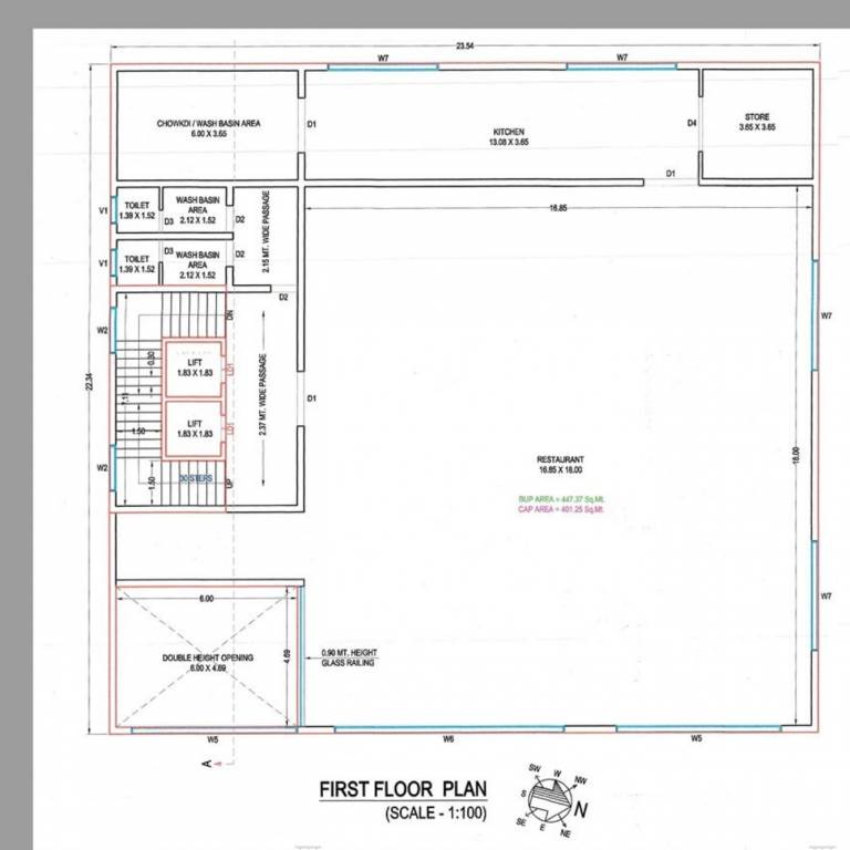 the grand devji Block A Cluster Plan for 1st Floor