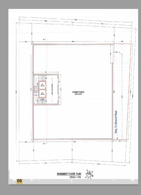 the grand devji Block A Cluster Plan for Basement Plan