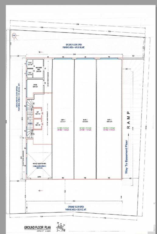 the grand devji Block A Cluster Plan for ground Floor