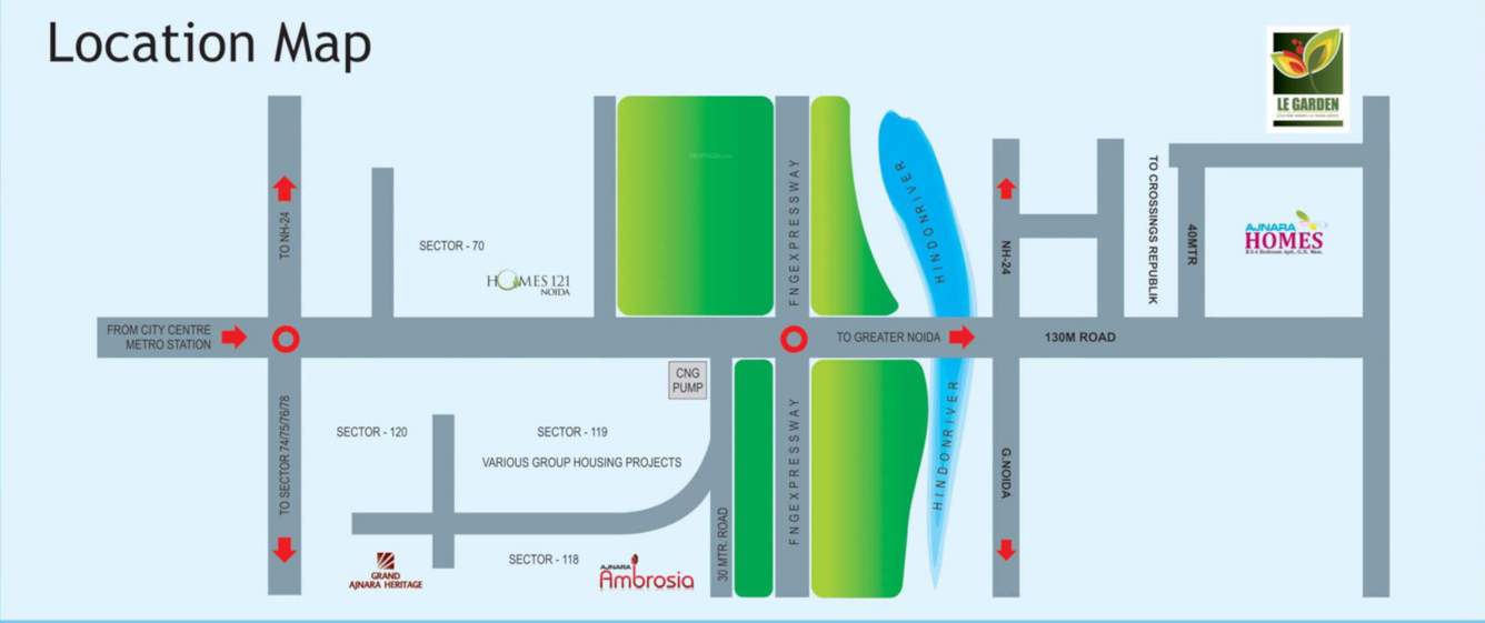  le garden phase 2 tower h i j o and q Location Plan