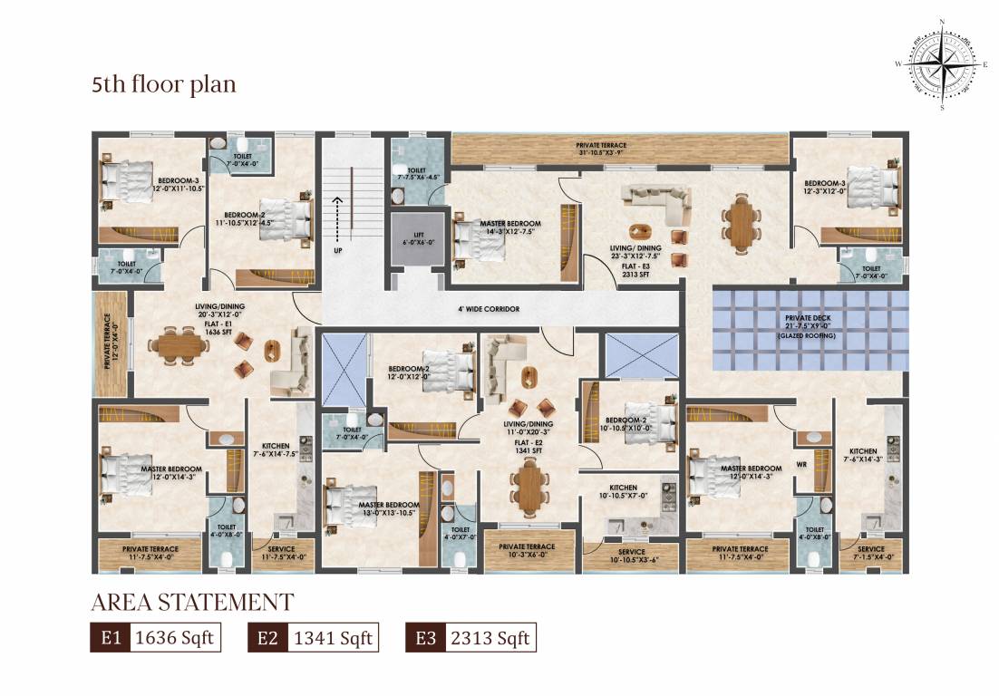 nexus Nexus Cluster Plan for 5th Floor