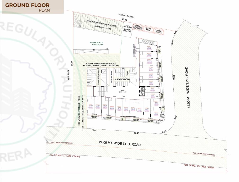  shivmani lake view Block A Cluster Plan for ground Floor