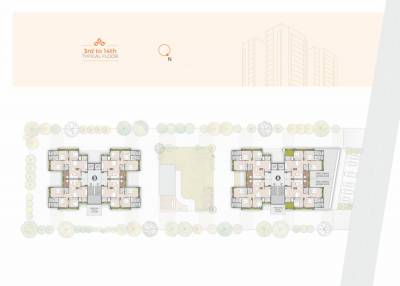  kailashaa A & B Cluster Plan from 1st to 14th Floor