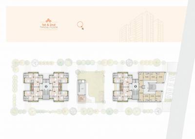  kailashaa A & B Cluster Plan from 1st to 2nd Floor