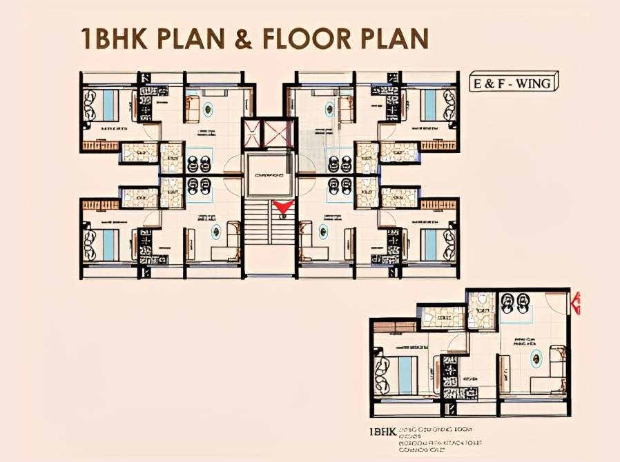  sai abhyuday complex grande Building No 2 Wing E Cluster Plan