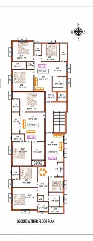  pruthuvi Pruthuvi Cluster Plan from 2nd to 3rd Floor