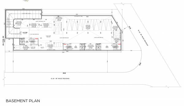  satyam-residency Block A B C Cluster Plan for basementFloor